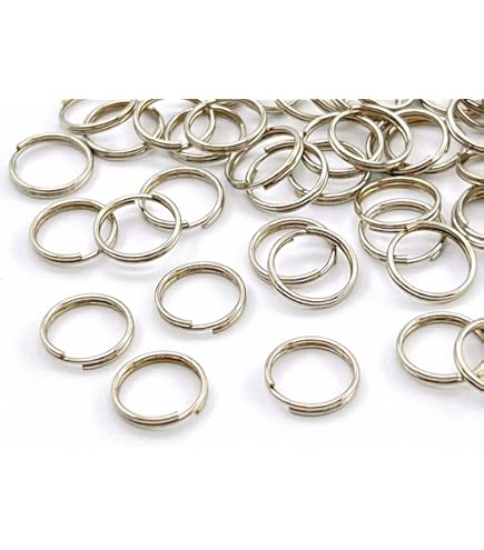 二重カン 真鍮製二重リング キーホルダー　200点セット brass-store_brass00438